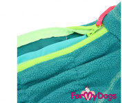  Obleček pro psy – flísový overal FMD TURQUOISE FLEECE (2)