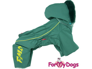  Nový typ zatepleného zimního overalu pro psy MAT GREEN od For My Dogs. Svršek nepromokavá membrána s teflonem, zateplený sinteponem (9)