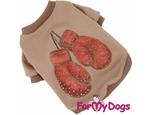  Obleček pro psy i fenky – tričko BOXING BEIGE od ForMyDogs v originálním designu pro moderní a stylové psy (5)