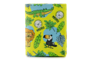  Absorbční pratelná podložka pro psy MISOKO JUNGLE. Protiskluzová úprava, čtyřvrstvý materiál, pojme až 1560 ml tekutin. Rozměry 70 × 80 cm