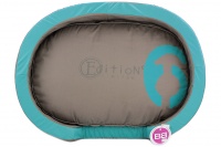 Luxusní pelech pro psy z limitované edice BOBBY. Materiál broušená bavlna, vyjímatelný polštář, barva šedá. (3)