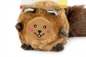  Hračka pro psy – bobr ZIPPY PAWS, hnědý (detail)