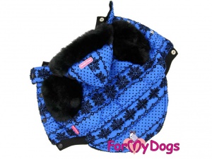 Obleček pro psy i fenky – modrá zimní bunda od FMD