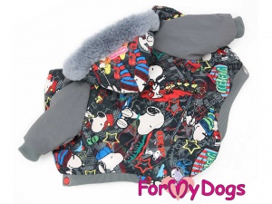 Obleček pro psy i fenky – zimní bunda FMD, SNOOPY