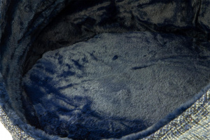  Stylový a měkoučký pelíšek a odpočívadlo pro kočky v originálním designu CROCI, modrý (10)