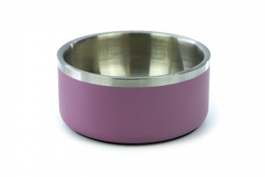  Ocelová miska pro psy CROCI VINTAGE vhodná na vodu i krmivo, objem 950 ml, fialová