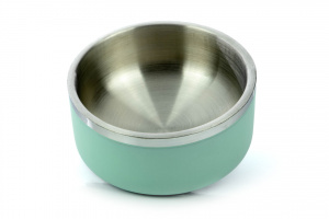  Ocelová miska pro psy CROCI VINTAGE vhodná na vodu i krmivo, objem 950 ml, zelená. (2)
