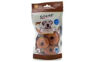Hledáte pro svého psa odměnu, která ho nejen zabaví, ale zároveň pečuje o jeho zdraví? Dokas Donuty jsou unikátní kombinací kvalitní hovězí kůže, šťavnatých kuřecích prsíček a rýže