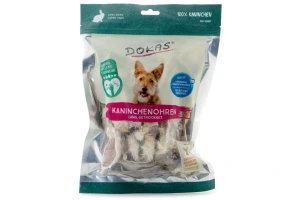 100% přírodní a šetrná cesta k lepšímu trávení! Křupavé králičí uši se srstí fungují jako přírodní kartáč pro psí střeva, skvěle chutnají a zabaví vašeho parťáka na delší čas