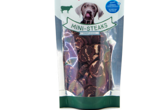 Ideální tréninková odměna, která se vejde do každé kapsy! Poloměkké mini-steaky z hovězího masa a tresky jsou díky své velikosti a neodolatelné vůni perfektní volbou pro časté odměňování (2)