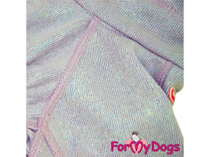  Obleček pro psy – lehoučký jednovrstvý overal DUSTER LILLAC, fialový, detail
