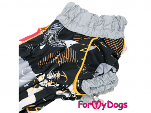  Obleček pro psy jezevčíků – zateplená nepromokavá pláštěnka AUTUMN od ForMyDogs, detail límce