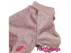  Obleček pro psy i fenky – zateplený overal BEIGE od ForMyDogs určený do suché zimy (9)