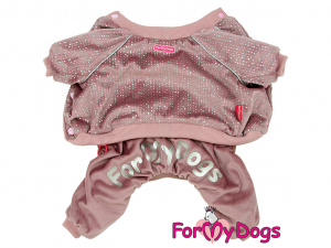  Obleček pro psy i fenky – zateplený overal BEIGE od ForMyDogs určený do suché zimy (3)