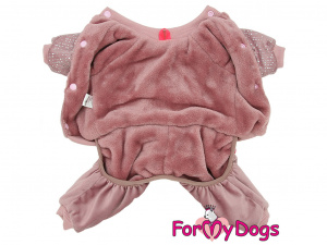  Obleček pro psy i fenky – zateplený overal BEIGE od ForMyDogs určený do suché zimy (4)