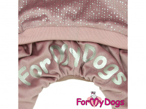  Obleček pro psy i fenky – zateplený overal BEIGE od ForMyDogs určený do suché zimy (5)