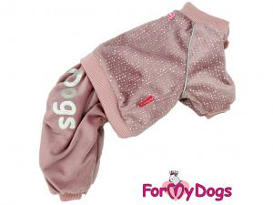 Obleček pro psy i fenky – zateplený overal BEIGE od ForMyDogs určený do suché zimy (7)