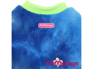  Obleček pro psy i fenky – tričko BLUE GREEN FLEECE od ForMyDogs v originálním designu pro moderní a stylové psy (4)
