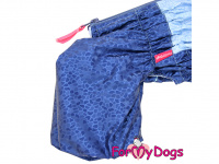  Obleček pro psy malých až středních plemen – pláštěnka BLUE MOSAIC, detail nohavic