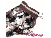  Obleček pro psy Welsh Corgi – nepromokavá pláštěnka BROWN CAMOUFLAGE od ForMyDogs (2)