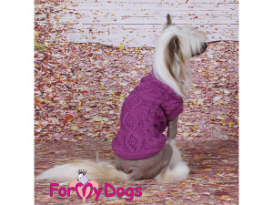  Obleček pro psy i fenky – stylový a teplý svetr BURGUNDY od ForMyDogs. Materiál 100% akryl (2)