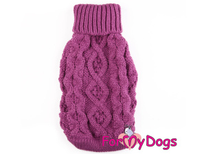  Obleček pro psy i fenky – stylový a teplý svetr BURGUNDY od ForMyDogs. Materiál 100% akryl (3)