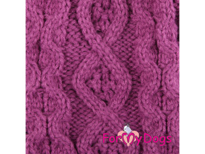  Obleček pro psy i fenky – stylový a teplý svetr BURGUNDY od ForMyDogs. Materiál 100% akryl (5)