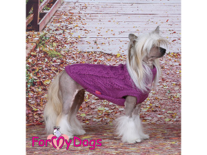  Obleček pro psy i fenky – stylový a teplý svetr BURGUNDY od ForMyDogs. Materiál 100% akryl