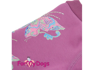 Lehký, pohodlný a neuvěřitelně příjemný na nošení. Overal ForMyDogs BUTTERFLIES BURGUNDY je ideální volbou pro pejsky, kteří potřebují mírnou ochranu před chladem, průvanem nebo znečištěním srsti (4)