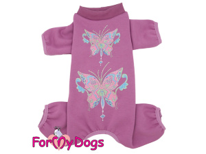 Lehký, pohodlný a neuvěřitelně příjemný na nošení. Overal ForMyDogs BUTTERFLIES BURGUNDY je ideální volbou pro pejsky, kteří potřebují mírnou ochranu před chladem, průvanem nebo znečištěním srsti