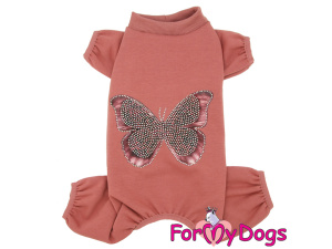 Lehký, pohodlný a neuvěřitelně příjemný na nošení. Overal ForMyDogs BUTTERFLY RHINESTONE je ideální volbou pro pejsky, kteří potřebují mírnou ochranu před chladem, průvanem nebo znečištěním srsti