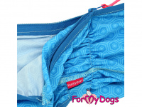  Obleček pro psy – bavlněný overal ForMyDogs DUSTER WATER BLUE (4)
