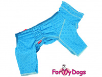  Obleček pro psy – bavlněný overal ForMyDogs DUSTER WATER BLUE