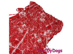  Obleček pro fenky – lehoučký elegantní overal DUSTER RED DESERT od ForMyDogs, detail límce
