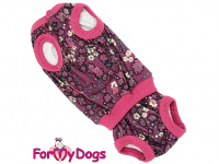  Hárací overal pro fenky ForMyDogs BURGUNDY (2)