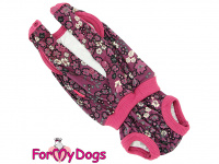  Hárací overal pro fenky ForMyDogs BURGUNDY (4)