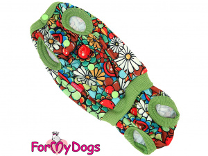  Hárací overal pro fenky ForMyDogs MULTICOLOUR FLOWERS (2)