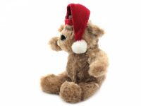  Vánoční pískací hračka pro psy od ROSEWOOD – roztomilý plyšový medvídek s červenou čepičkou. Měkoučký materiál, velikost cca 32 cm. (4)