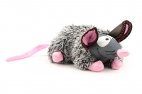 Hračka pro psy od ZOLUX – myška. Vyrobená z pevné látky kombinované s hebkým kožíškem, délka 27 cm (45 cm i s ocáskem), pískací. (4)