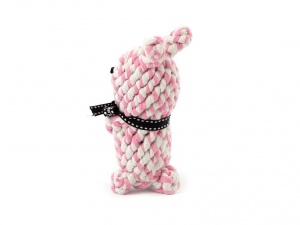 Ručně vyráběná hračka pro psy od Pet London ze 100% bavlny – zajíc (3)