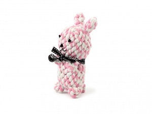 Ručně vyráběná hračka pro psy od Pet London ze 100% bavlny – zajíc (2)