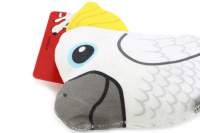  Hračka pro psy – roztomilý kakadu. Hračka z pevné látky je příjemně měkká, lehoučká a přesto odolná – lehce zvládne i divočejší hru. (4)