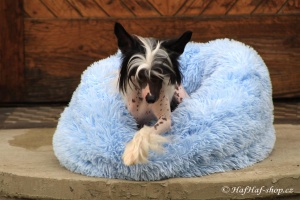 FOTO – Huňatý pelíšek pro psy i kočky od I LOVE PETS – měkké bočnice, vyjímatelný polštář, materiál luxusní soft fleece s dlouhým vlasem (2).