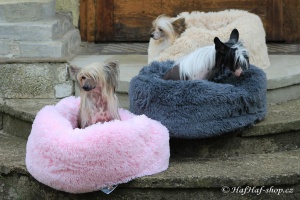 FOTO – Huňatý pelíšek pro psy i kočky od I LOVE PETS – měkké bočnice, vyjímatelný polštář, materiál luxusní soft fleece s dlouhým vlasem (3).