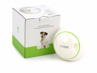  Interaktivní hračka pro psy PetGeek – míček na granule či pamlsky. Hračka je napájena bateriemi, při pohybu reaguje na dotyk psa a mění směr.