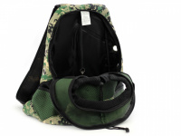 Klokanka na psa s nosností až 6 kg vhodná pro štěňata a malá psí plemena nebo kočky. Lehoučký a prodyšný materiál, lze ji nosit na břiše i na zádech. (12)