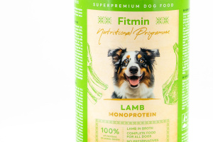  Kompletní krmivo pro dospělé psy i štěňata – monoprotein ve formě paté s vysokým obsahem jehněčího masa. 400 g. (2)