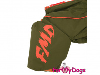  Nový typ zatepleného membránového zimního overalu pro psy KHAKI od For My Dogs (8)