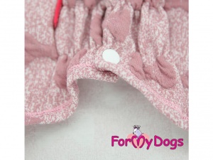 Oblečky pro psy i fenky – růžová mikina z měkké pleteniny PINK BOW (detail 2)