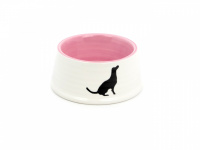  Keramická miska pro psy od DOG FANTASY vhodná na vodu i krmivo. Výběr velikostí, barva růžová. (4)